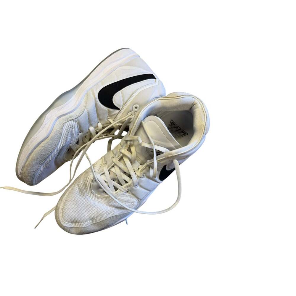 Nike Air Zoom GT Hustle 2 Size 15 White Black Basketball Shoes
